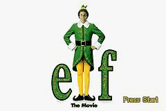 Elf the Movie title screen for GameBoy Advance